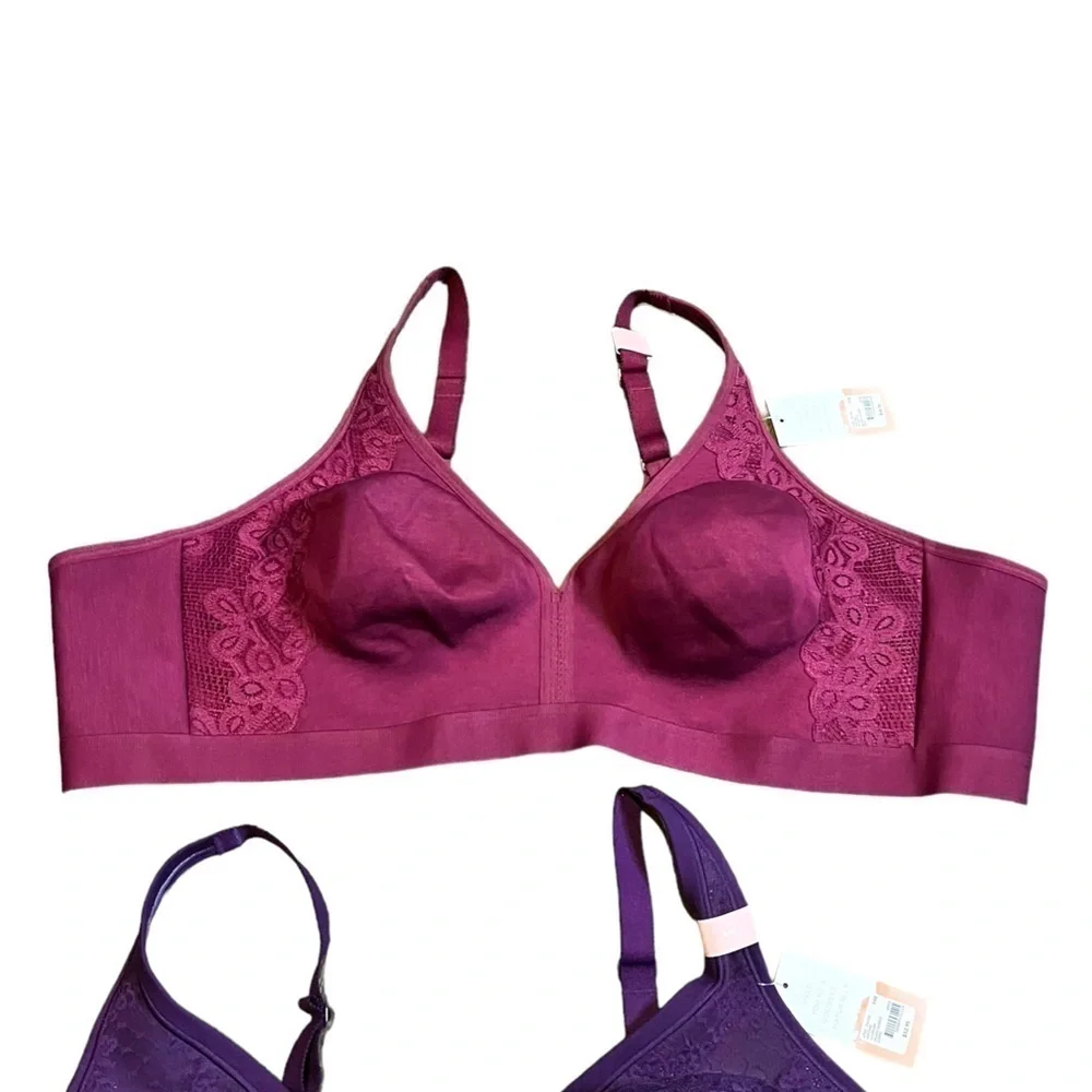 Women’s Cacique Unlined Full Coverage No Wire Bra Bundle Size 54B NEW